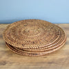 Brown Rattan Placemat Round | Brown