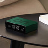 Lexon Flip Premium Reversible LCD Alarm Clock | Dark Green