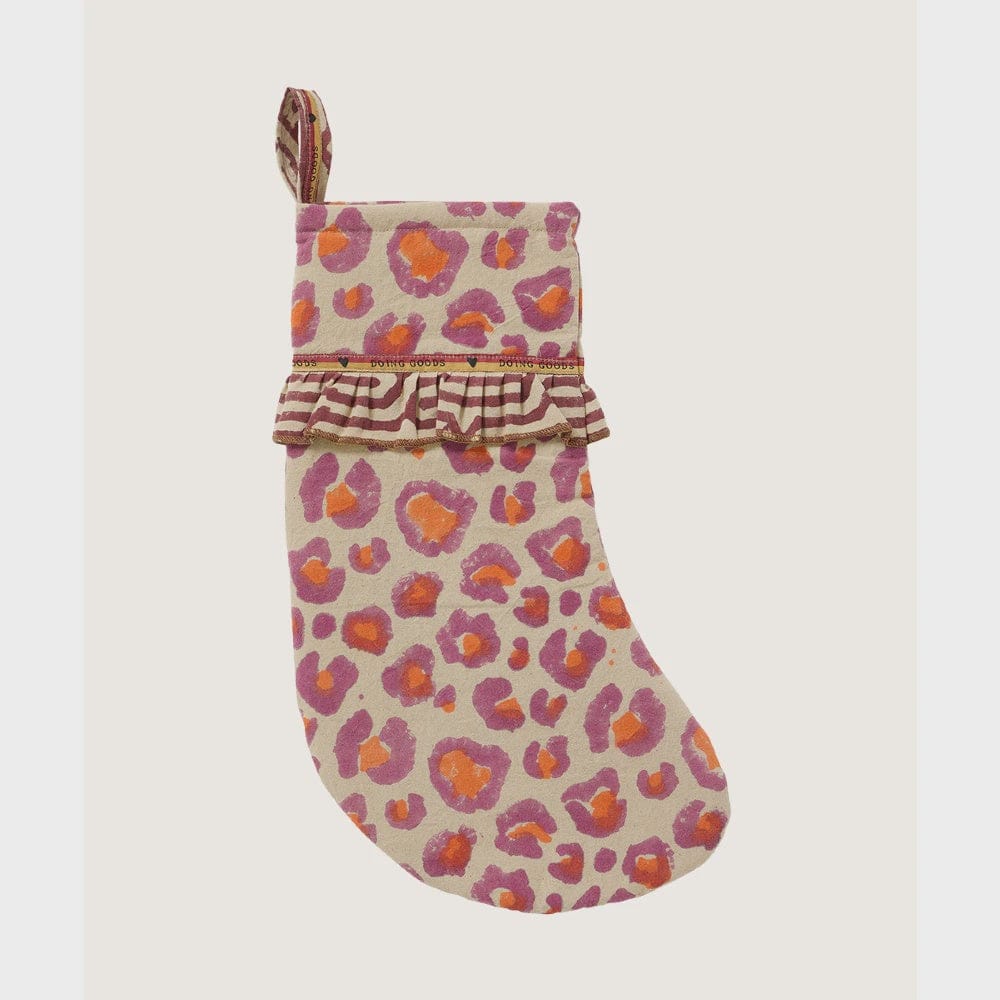 Pink Leopard Christmas Stocking