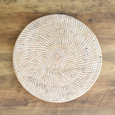 Rattan Placemat Round | White