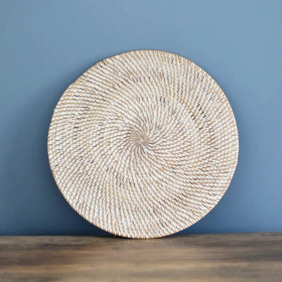 Rattan Placemat Round | White