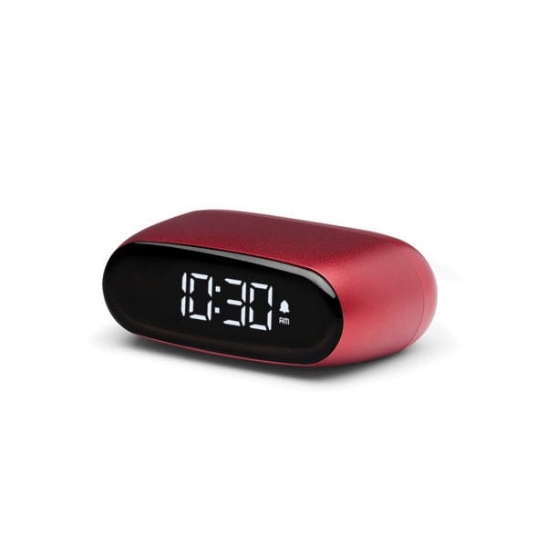 Lexon FLIP+ Reversible LCD Alarm Clock ,Red